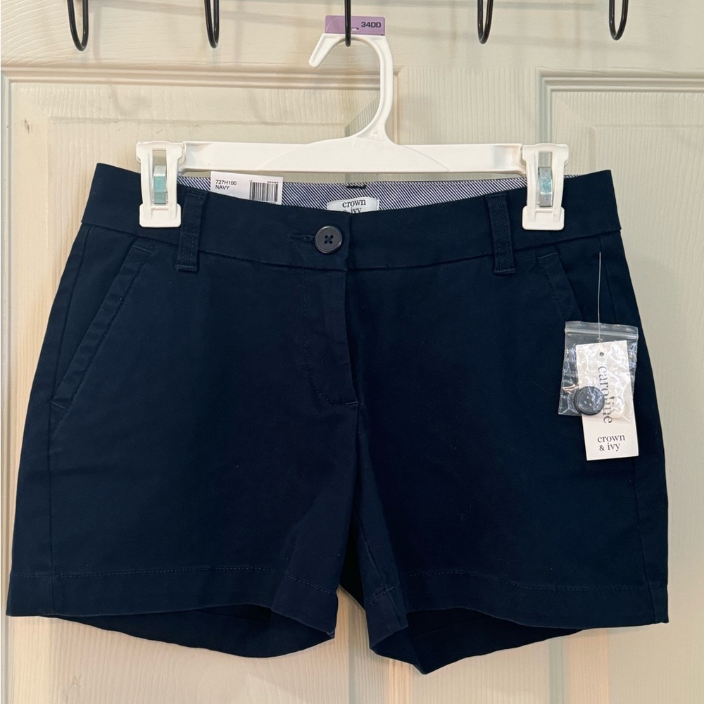 Crown & Ivy Navy Shorts